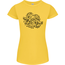 Valknut Symbol With Ravens Viking Womens Petite Cut T-Shirt Yellow