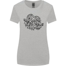Valknut Symbol With Ravens Viking Womens Wider Cut T-Shirt Sports Grey