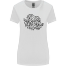 Valknut Symbol With Ravens Viking Womens Wider Cut T-Shirt White