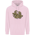 Valknut Symbol With Ravens Vikings Childrens Kids Hoodie Light Pink