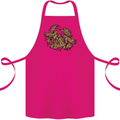 Valknut Symbol With Ravens Vikings Cotton Apron 100% Organic Pink