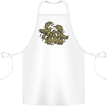 Valknut Symbol With Ravens Vikings Cotton Apron 100% Organic White