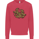 Valknut Symbol With Ravens Vikings Kids Sweatshirt Jumper Heliconia