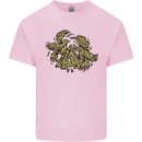 Valknut Symbol With Ravens Vikings Kids T-Shirt Childrens Light Pink