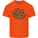 Valknut Symbol With Ravens Vikings Kids T-Shirt Childrens Orange