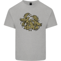 Valknut Symbol With Ravens Vikings Kids T-Shirt Childrens Sports Grey