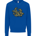 Valknut Symbol With Ravens Vikings Mens Sweatshirt Jumper Royal Blue
