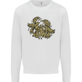 Valknut Symbol With Ravens Vikings Mens Sweatshirt Jumper White