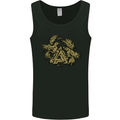Valknut Symbol With Ravens Vikings Mens Vest Tank Top Black