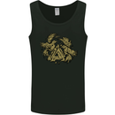 Valknut Symbol With Ravens Vikings Mens Vest Tank Top Black