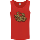 Valknut Symbol With Ravens Vikings Mens Vest Tank Top Red