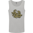 Valknut Symbol With Ravens Vikings Mens Vest Tank Top Sports Grey