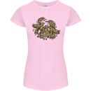 Valknut Symbol With Ravens Vikings Womens Petite Cut T-Shirt Light Pink