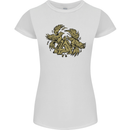 Valknut Symbol With Ravens Vikings Womens Petite Cut T-Shirt White