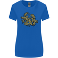 Valknut Symbol With Ravens Vikings Womens Wider Cut T-Shirt Royal Blue