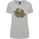 Valknut Symbol With Ravens Vikings Womens Wider Cut T-Shirt Sports Grey