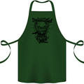 Vampires Transilvania Social Club Halloween Cotton Apron 100% Organic Forest Green