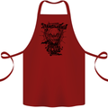 Vampires Transilvania Social Club Halloween Cotton Apron 100% Organic Maroon