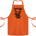 Vampires Transilvania Social Club Halloween Cotton Apron 100% Organic Orange