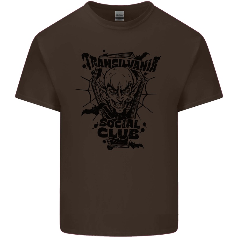 Vampires Transilvania Social Club Halloween Kids T-Shirt Childrens Chocolate