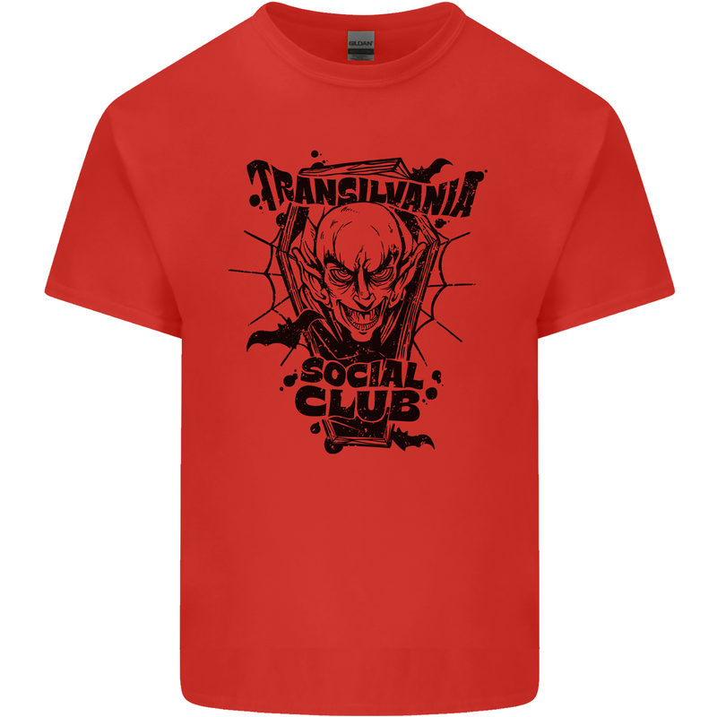 Vampires Transilvania Social Club Halloween Kids T-Shirt Childrens Red