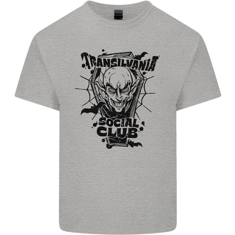 Vampires Transilvania Social Club Halloween Kids T-Shirt Childrens Sports Grey