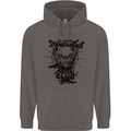 Vampires Transilvania Social Club Halloween Mens 80% Cotton Hoodie Charcoal
