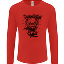 Vampires Transilvania Social Club Halloween Mens Long Sleeve T-Shirt Red