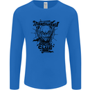 Vampires Transilvania Social Club Halloween Mens Long Sleeve T-Shirt Royal Blue