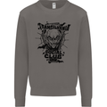 Vampires Transilvania Social Club Halloween Mens Sweatshirt Jumper Charcoal