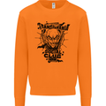 Vampires Transilvania Social Club Halloween Mens Sweatshirt Jumper Orange