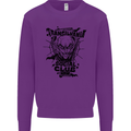 Vampires Transilvania Social Club Halloween Mens Sweatshirt Jumper Purple