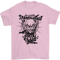 Vampires Transilvania Social Club Halloween Mens T-Shirt Cotton Gildan Light Pink