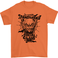 Vampires Transilvania Social Club Halloween Mens T-Shirt Cotton Gildan Orange