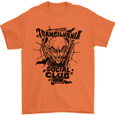 Vampires Transilvania Social Club Halloween Mens T-Shirt Cotton Gildan Orange