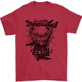 Vampires Transilvania Social Club Halloween Mens T-Shirt Cotton Gildan Red