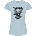 Vampires Transilvania Social Club Halloween Womens Petite Cut T-Shirt Light Blue