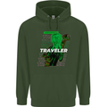 Van Gogh Alien Scream Art Magic Mushrooms Childrens Kids Hoodie Forest Green