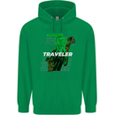 Van Gogh Alien Scream Art Magic Mushrooms Childrens Kids Hoodie Irish Green