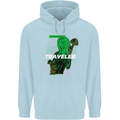 Van Gogh Alien Scream Art Magic Mushrooms Childrens Kids Hoodie Light Blue