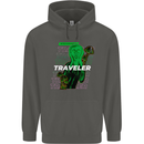 Van Gogh Alien Scream Art Magic Mushrooms Childrens Kids Hoodie Storm Grey