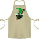 Van Gogh Alien Scream Art Magic Mushrooms Cotton Apron 100% Organic Khaki