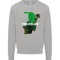 Van Gogh Alien Scream Art Magic Mushrooms Kids Sweatshirt Jumper Sports Grey
