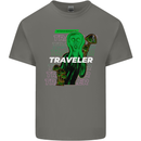 Van Gogh Alien Scream Art Magic Mushrooms Kids T-Shirt Childrens Charcoal