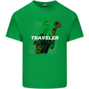 Van Gogh Alien Scream Art Magic Mushrooms Kids T-Shirt Childrens Irish Green