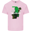 Van Gogh Alien Scream Art Magic Mushrooms Kids T-Shirt Childrens Light Pink