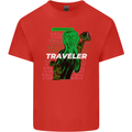 Van Gogh Alien Scream Art Magic Mushrooms Kids T-Shirt Childrens Red