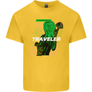 Van Gogh Alien Scream Art Magic Mushrooms Kids T-Shirt Childrens Yellow