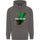 Van Gogh Alien Scream Art Magic Mushrooms Mens 80% Cotton Hoodie Charcoal