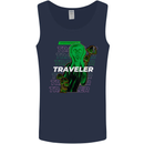 Van Gogh Alien Scream Art Magic Mushrooms Mens Vest Tank Top Navy Blue